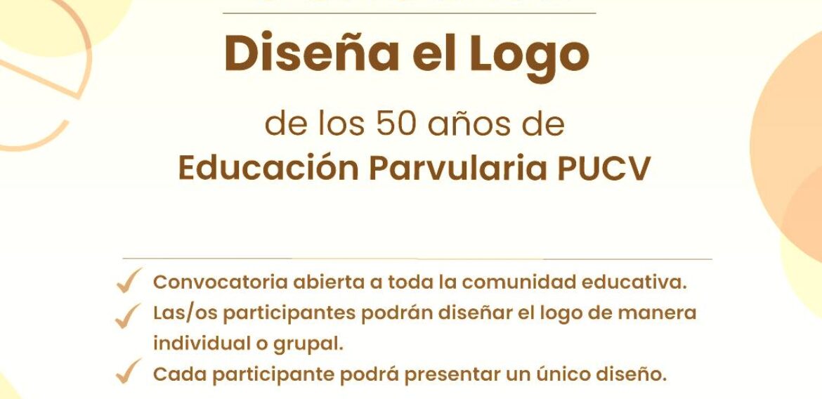 BASES DEL CONCURSO: DISEÑO DEL LOGO 50 AÑOS DE EDUCACIÓN PARVULARIA PUCV
