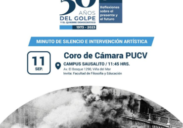 Conmemoración 50 años del golpe de Estado en Chile | Minuto de silencio e intervención artística Coro PUCV