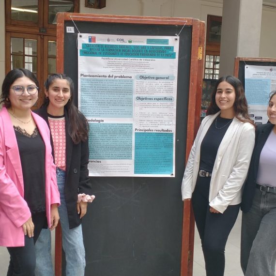 Estudiantes de Educación Parvularia, presentaron sus trabajos de investigación en modalidad de póster en seminario Internacional, organizado por la EPE
